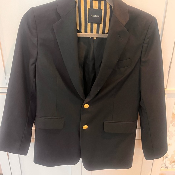 Nautica boys navy Blazer with Gold Buttons - Picture 1 of 5